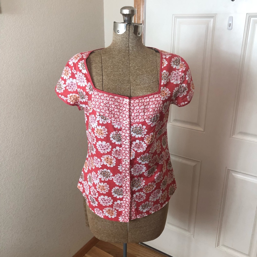 Boden Cap Sleeve Top